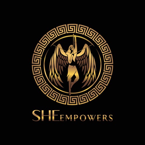 SHEempowers - luxurious design of a woman preferrably in some kind of a circle to appeal to women professionals Design by eMbo