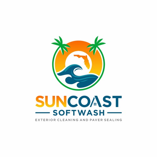 A logo for a softwash company that is appealing and inviting Diseño de arttosss