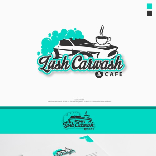 Create a fun cool carwash brand with earthy colours. Design by Vaart™