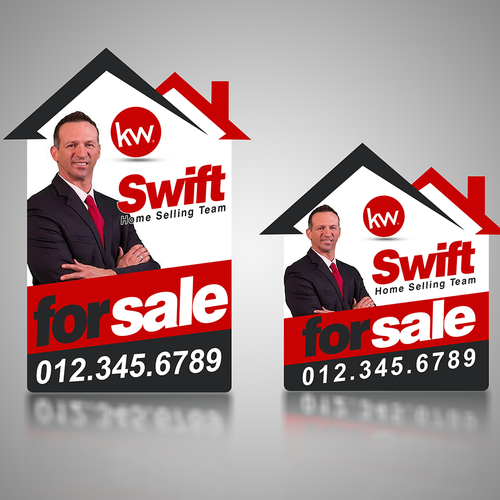 Real Estate For Sale Sign Competition.  Your design will hang in front of 100's of homes Ontwerp door Analyn26