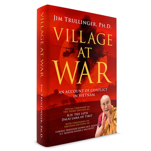 Cover for Third Edition of Classic Work on the Vietnam War. Special Foreword by H.H. the Dalai Lama. Design by Sam Art Studio