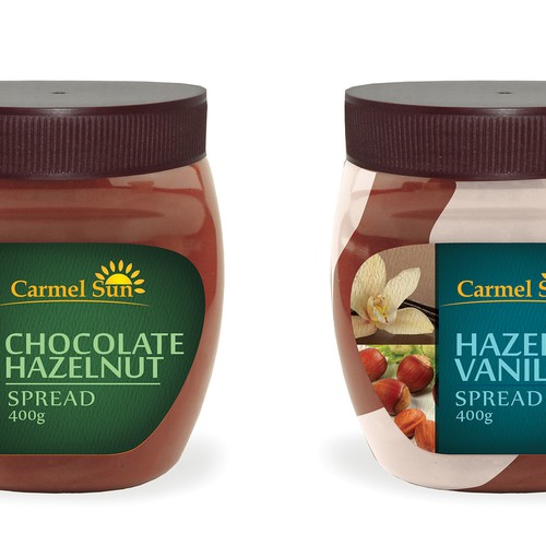 Modern Chocolate Hazelnut Spread Label Product label contest