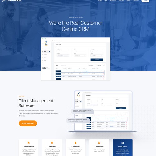 Website Design for our Accounting CRM Software Design by keilaMaria