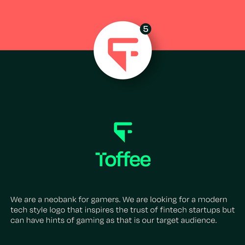 Design di modern fintech logo di colorful graphics