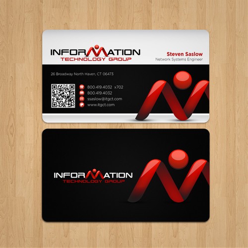 Help Information Technology Group rebrand our tired business cards and stationary デザイン by kendhie