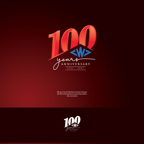 Centennial Anniversary Logo Design réalisé par brancut_yuk