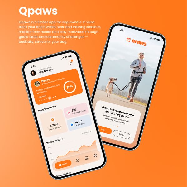 QPaws – Dog Activity & Health Tracking App
