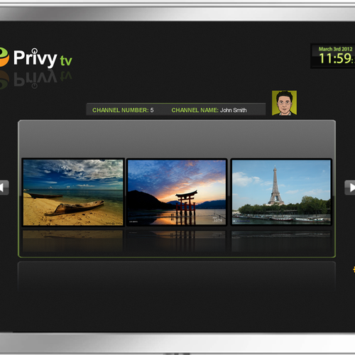 Design di Privy TV Personal Channel di activii