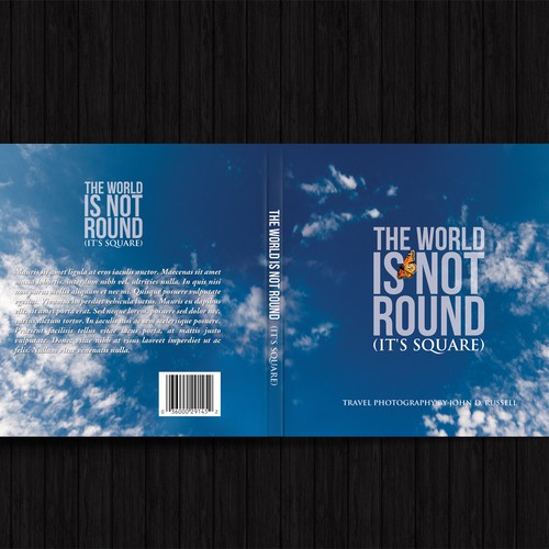 Create a book cover for upcoming travel photography book by International Photographer! Design by mihai313