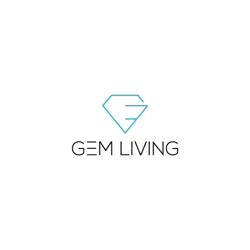 Geometrical, minimalist, modern brand design for Gem Living Design by flatof12