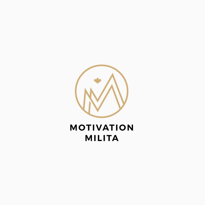 Motivational logo with the title 'MM lettermark monogram logo '