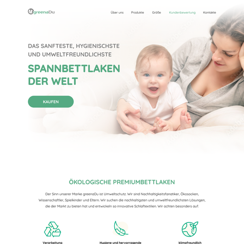 Landing page design contest entry by Iryna Cherkova