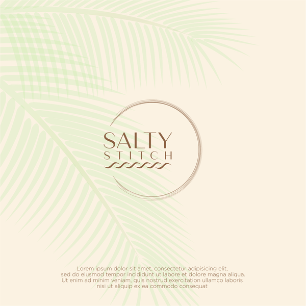 Design realizzato da F4 491 LE intitolato "concept logo Salty stitch."