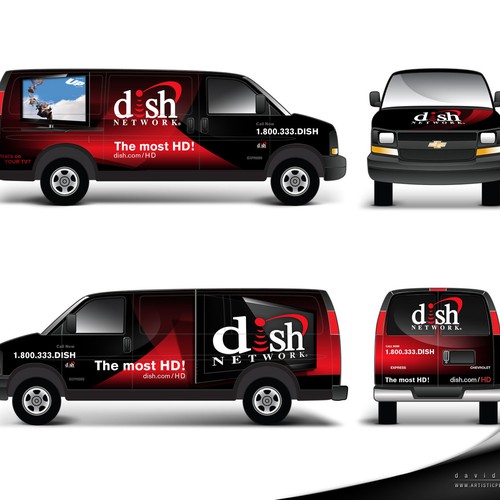 V&S 002 ~ REDESIGN THE DISH NETWORK INSTALLATION FLEET Design by artisticperson.com
