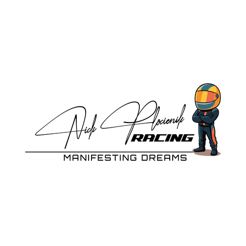 Race car driver logo and signature Diseño de hery_krist