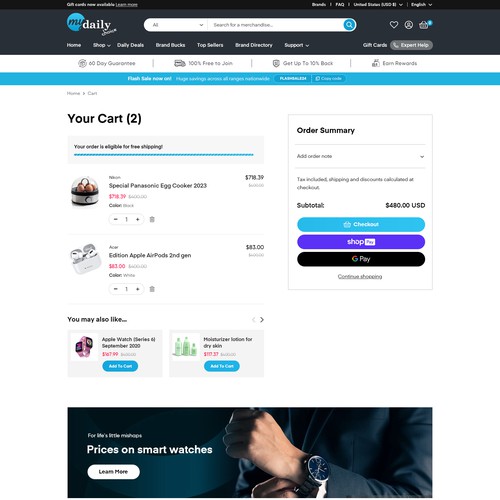 Revamp our e-com website! Design by OMGuys™