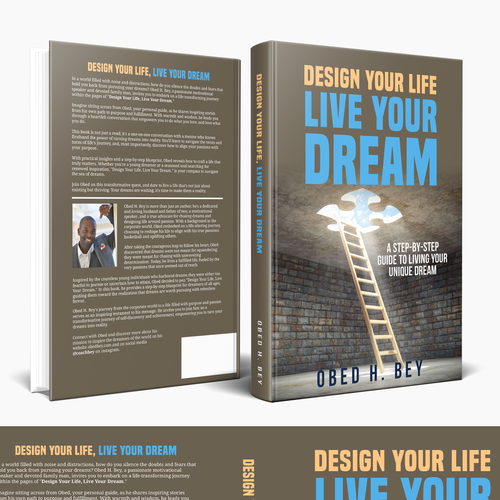 Design a book cover that will turn doubters into dream chasers. Design by Hisna