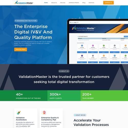 ValidationMaster Digital IV&V Website Re-Design Project Design by Steve Sen ⚡️⚡️