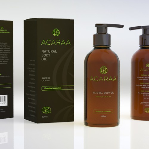 Creative Packaging Design for Natural Cosmetic Line Design by Floating Baron