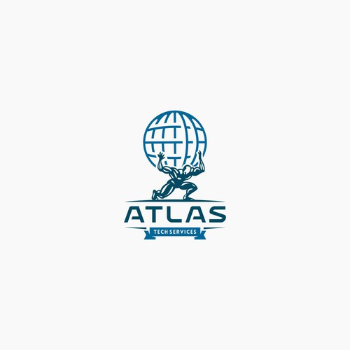 Guaranteed-  Create a logo and branding concept for Atlas Tech Services Design by Rumah Lebah