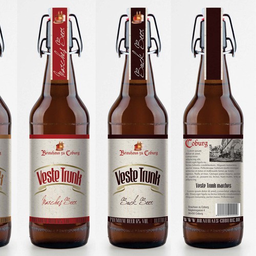 A beer label as symbol of the city of Coburg (Germany) / Wahrzeichen für Coburg! Design by neoflexdesign