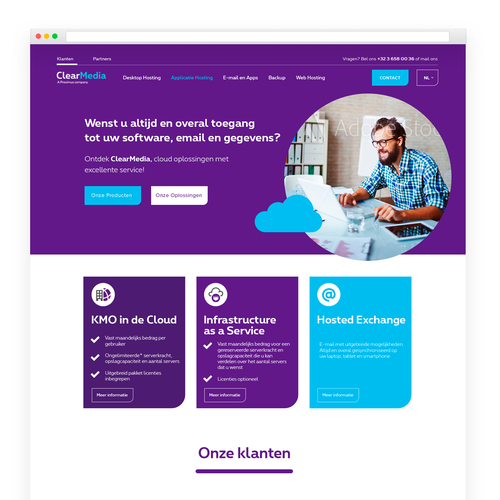 Landing page design contest entry by Liz Castro