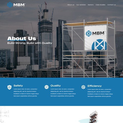 Smart, Clean, Professional - Scaffold Company Website Design by Slaviana