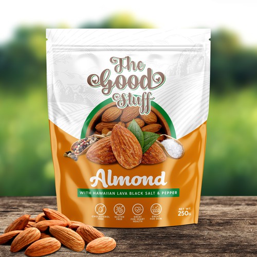 Design a standout packaging for a Nuts & Seeds Standee Pouch Design réalisé par Advant7