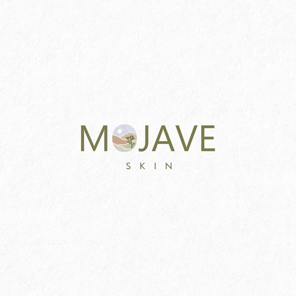 Mojave desert themed skincare brand Logo