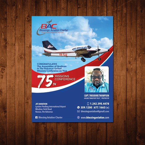 Dynamic Aviation Flyer Design by Paull.designs