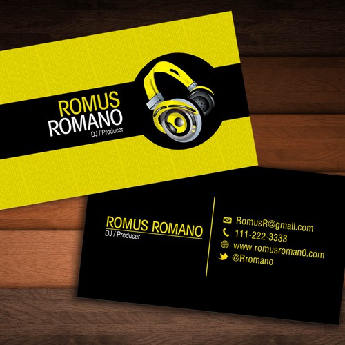 Dj needs outstanding and unique business card design, Business card  contest