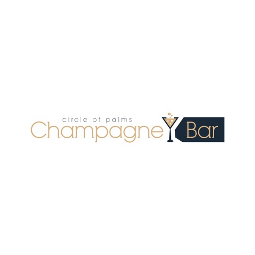 Luxury and modern Champagne Bar logo Design by subahman