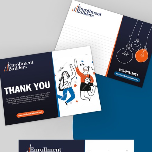Design a thank you card for us to send to clients using our ad creative as inspiration Design von Studio Eight
