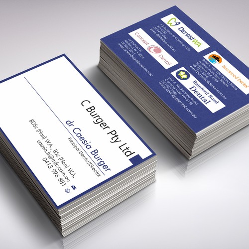 create professional cards for our dental business Réalisé par grintdeveraux