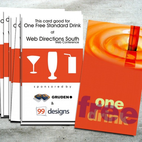 Design the Drink Cards for leading Web Conference! Réalisé par che'