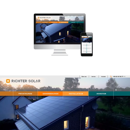 Proposta di design per un contest della categoria Design di sito web realizzata da postkomm