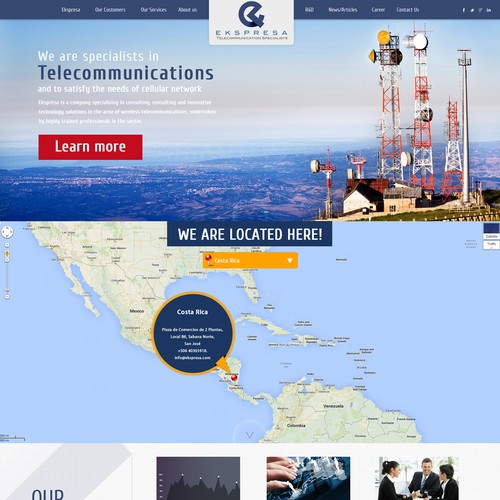 Parallax Website Design Wanted for Ekspresa Diseño de DezignLAB