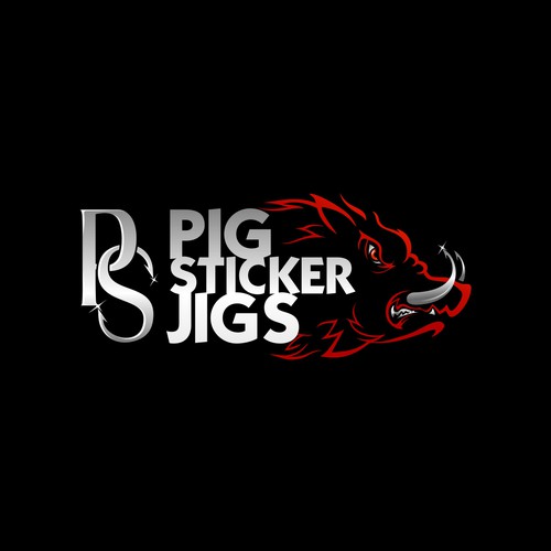 Pig Sticker Jigs/ Fishing Hooks for the Serious Angler. Design by brint'X