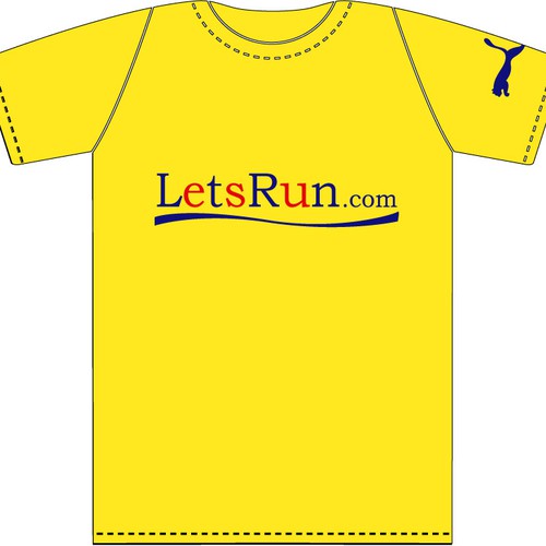 LetsRun.com Tshirt Design Contest Design by Amanda Lynne