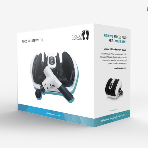 Ecom/Retail - Foot Massager Box Design Design by Davi Giolo ★