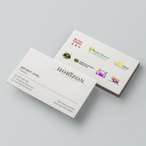 Impactful business card design for an educational platform Design by Taaiebah