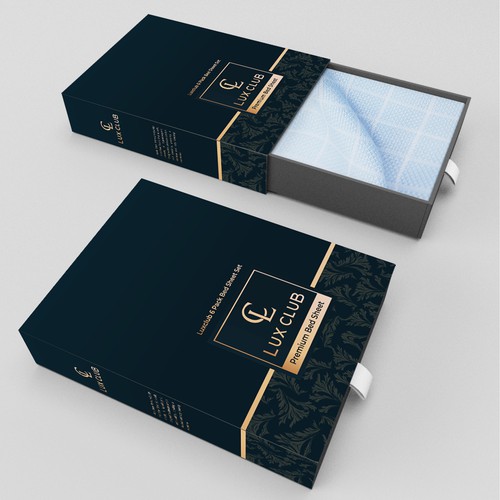 Design In-Store Packaging for Bed Sheets Design by Hoopoe_Designs