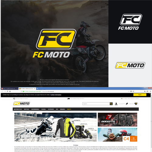 Fc Moto Brand Contest We Need An Impressive Eyecatcher Logo Logo Brand Identity Pack Contest 99designs