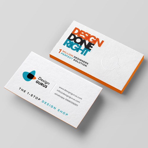 Business Card for DesignGurus.com Réalisé par Birendra Chandra Das