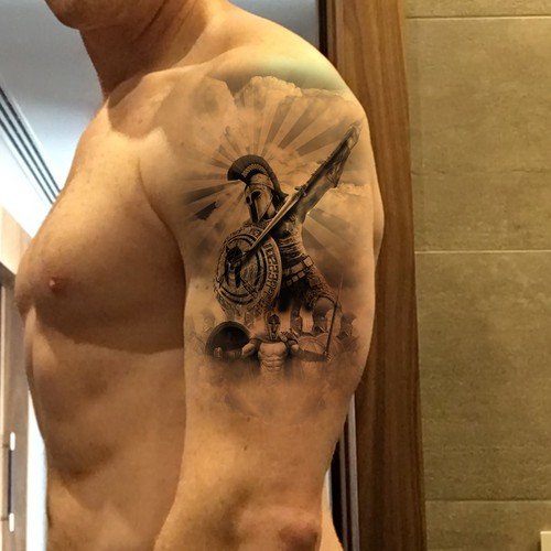 Spartan Tattoo Design by melihyalin