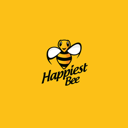 Design a cute, happy logo for Happiest Bee. Design réalisé par D_Aart