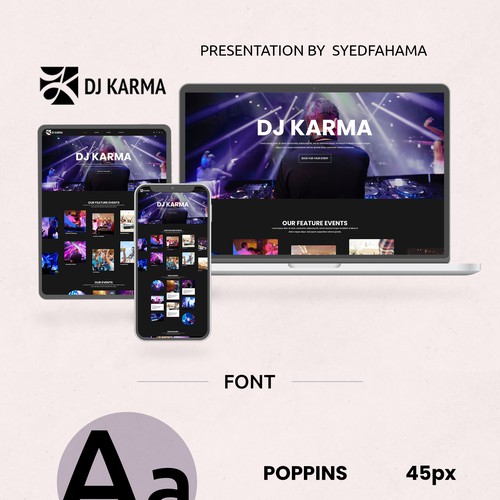 dj karma - playing good music since 2007 Design by Digitechtic