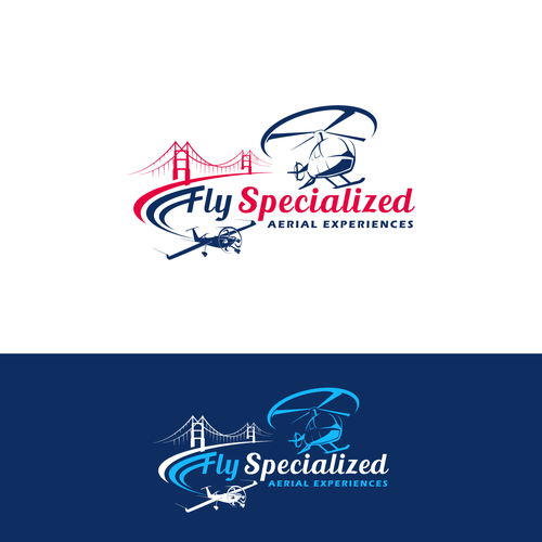 Helicopter | Aviation Company logo for flight experiences Design by Walco