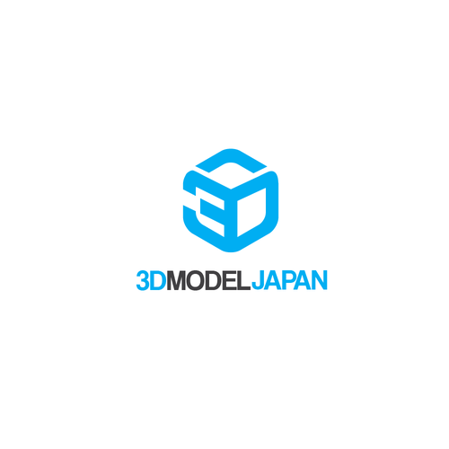 3dモデルデータ販売の3dmodeljapanのロゴ作成 Logo Design Contest 99designs