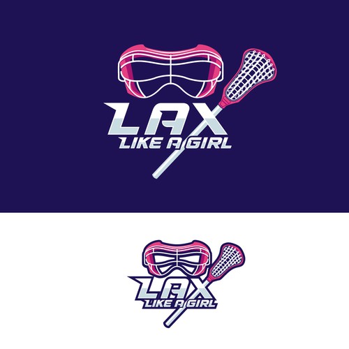 A classic yet fun logo for the fearless, confident, sporty, fun female lacrosse player Design by Jans...